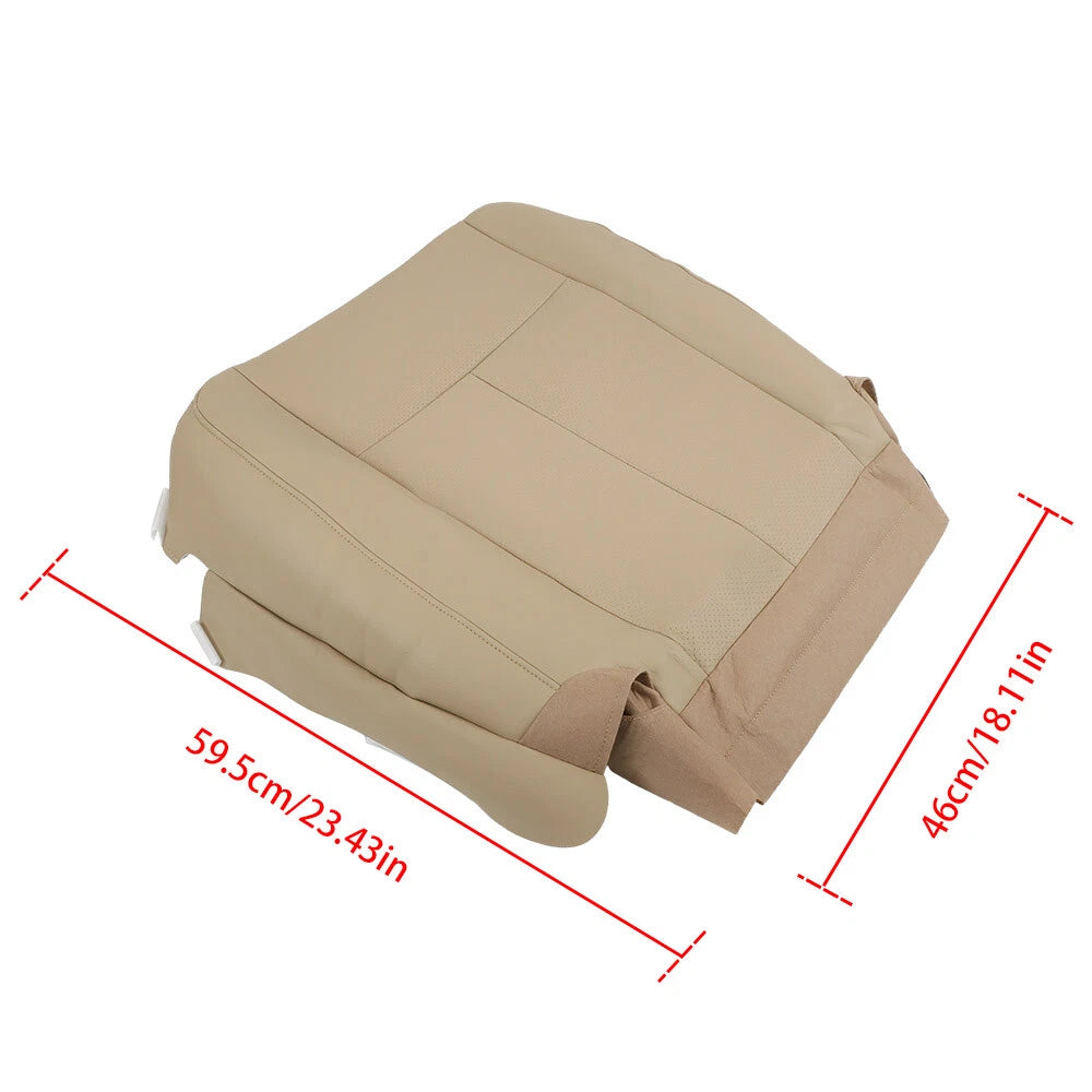 Driver Bottom Leather Seat Cover for Ford Expedition (2007–2014) - Camel Tan
