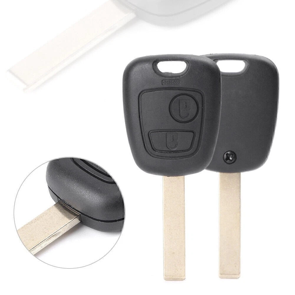 2-Button Remote Key Fob Shell Cover for Peugeot 206 307 (2000–2009)