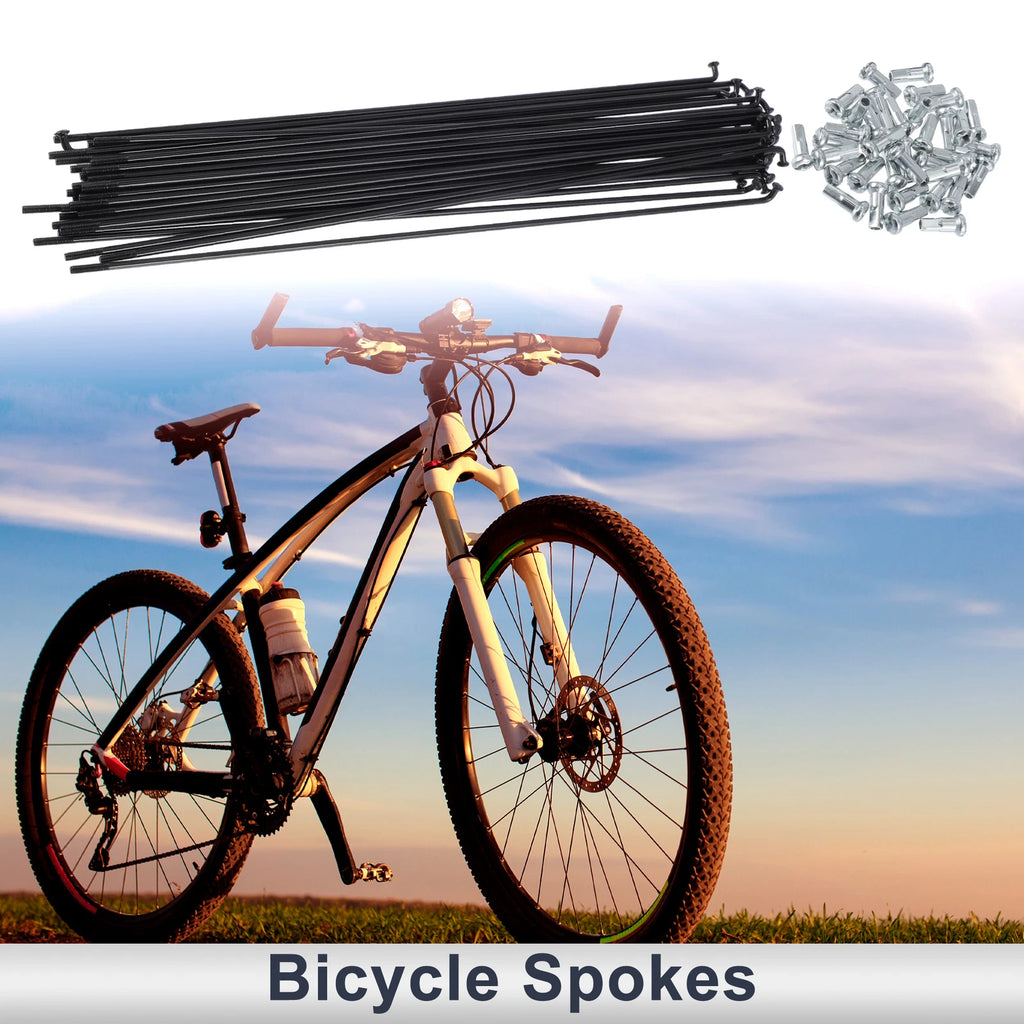 Bicycle Spokes Nipple Set 45 Steel 13G 235mm for Universal (Any Make)