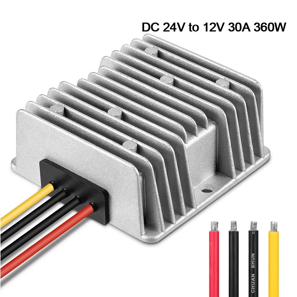 DC-DC 24V to 12V Step-Down 30A 360W Converter Regulator Car Power Supply Module
