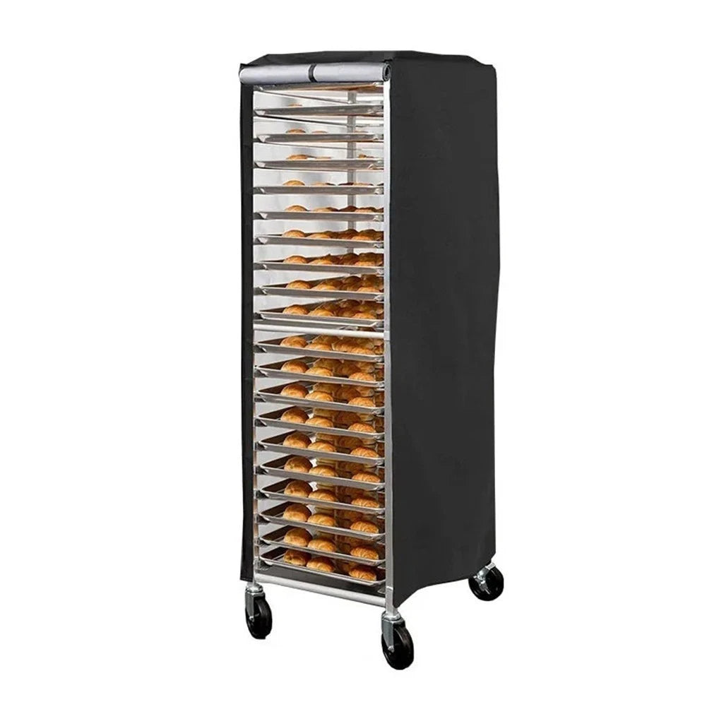 210D Oxford Waterproof Dust Cover for Bread Rack with Transparent Window
