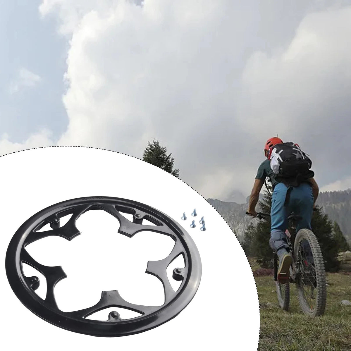 Bicycle Crankset Guard Protector for Bike Chain Wheel Ring Cover