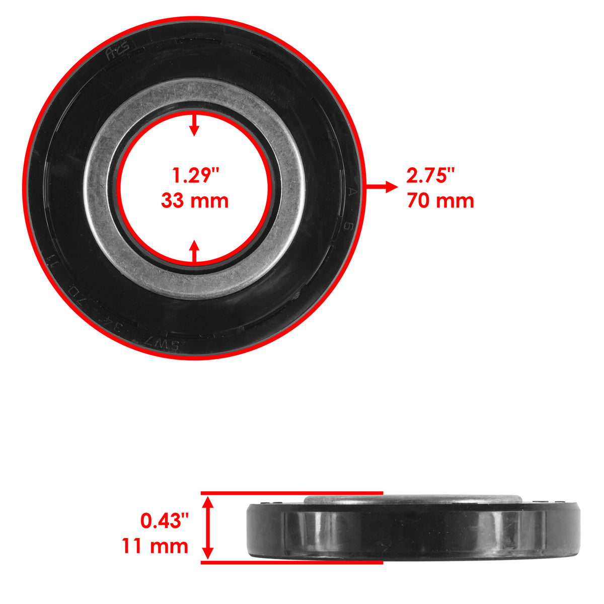 Rear Differential Seal and O Ring Kit Replacement for Honda TRX250X (2009–2020)