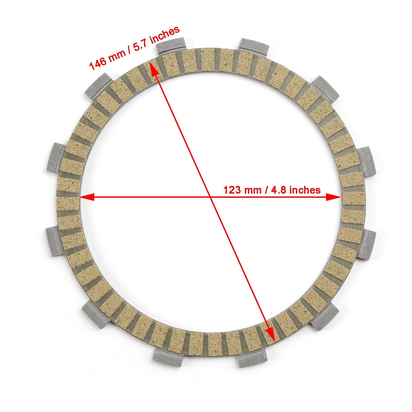 Clutch Friction Plate Kit for Kawasaki ZX900 Ninja 900 (1984–1986) 13088-1013