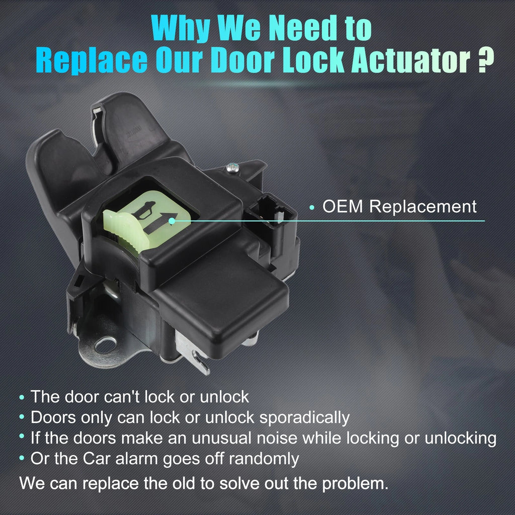 Rear Liftgate Door Lock Actuator Motor Replacement for Hyundai Accent 2018-2022
