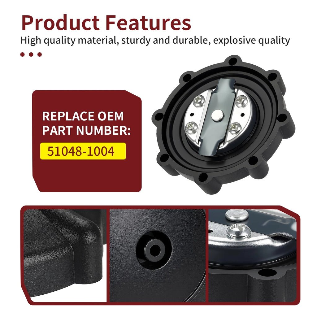 Fuel Tank Cap 51048-1004 for Kawasaki KD80 KDX80 KE100 KE125 KE175 KLR250 KM100 (1980–1999)