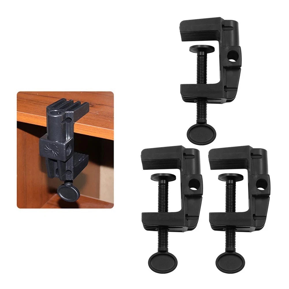 3 Pack Adjustable Desk Lamp Clamp Holders for Table and Workbench