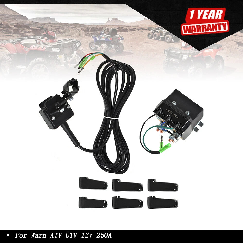 Winch Contactor Thumb Switch for Warn ATV UTV (12V 250A)