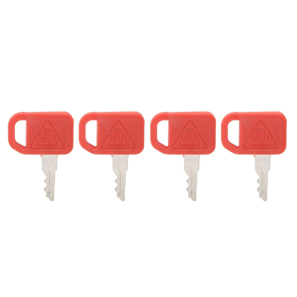 4Pcs Ignition Key T209428 KV13427 For John Deere Skid Steer & Tracked Loader