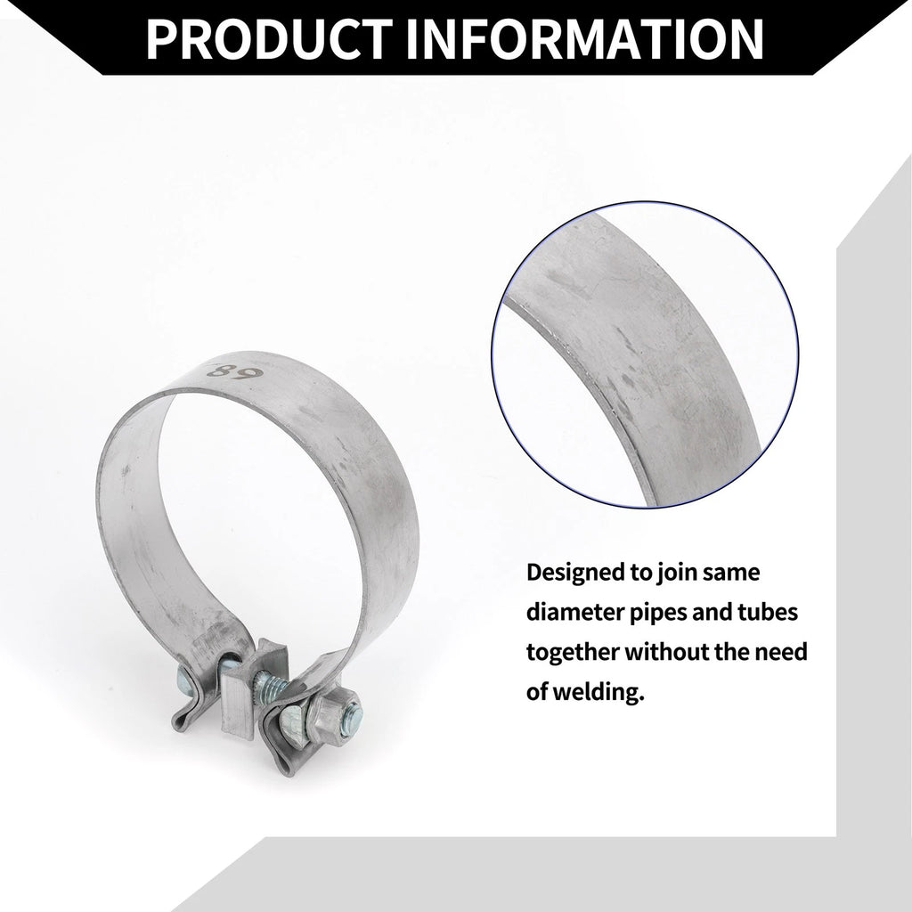 Exhaust Pipe Clamp for Car (3.50" 30mm)