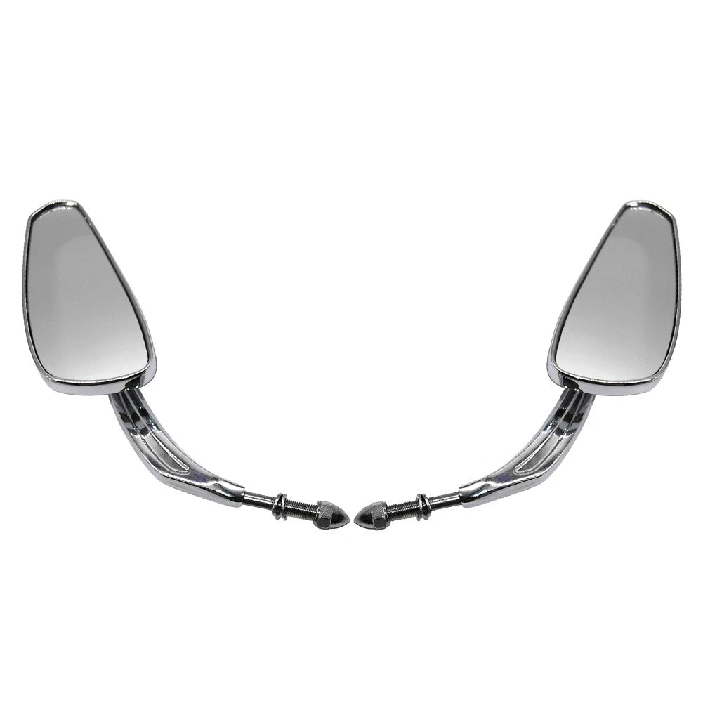 8mm Chrome Rear View Mirrors for Harley Touring Street Road Glide King