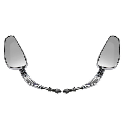 8mm Chrome Rear View Mirrors for Harley Touring Street Road Glide King