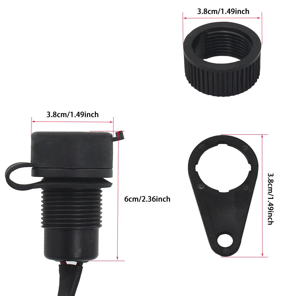 Dual USB Charger Plug Socket Adapter for Yamaha MT09 (2018–2021)