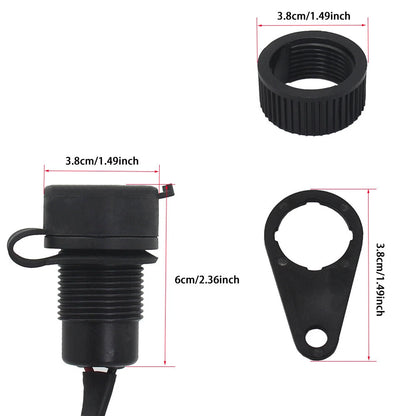 Dual USB Charger Plug Socket Adapter for Yamaha MT09 (2018–2021)