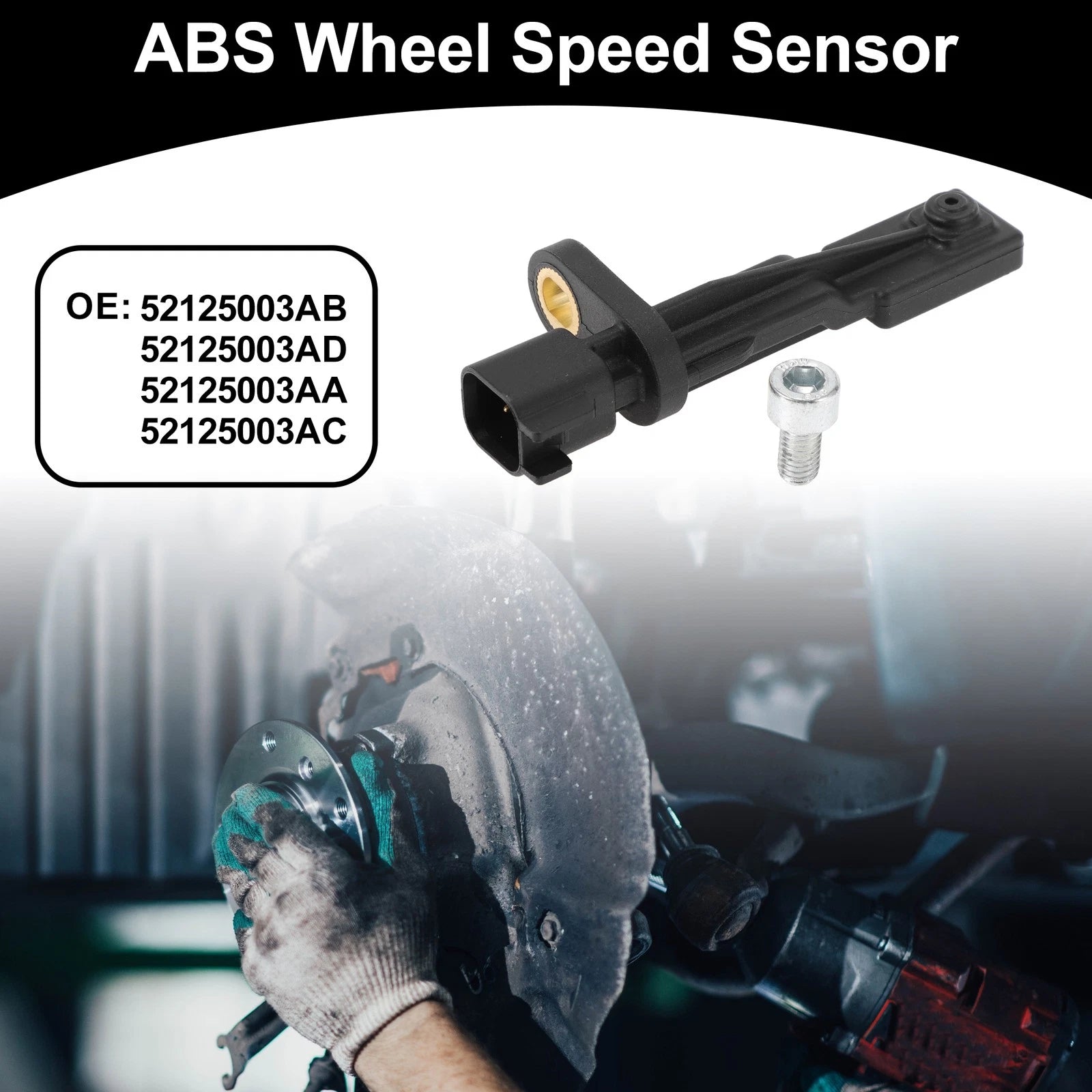 ABS Wheel Speed Sensor Kit Left and Right for Jeep Grand Cherokee (2011–2023)