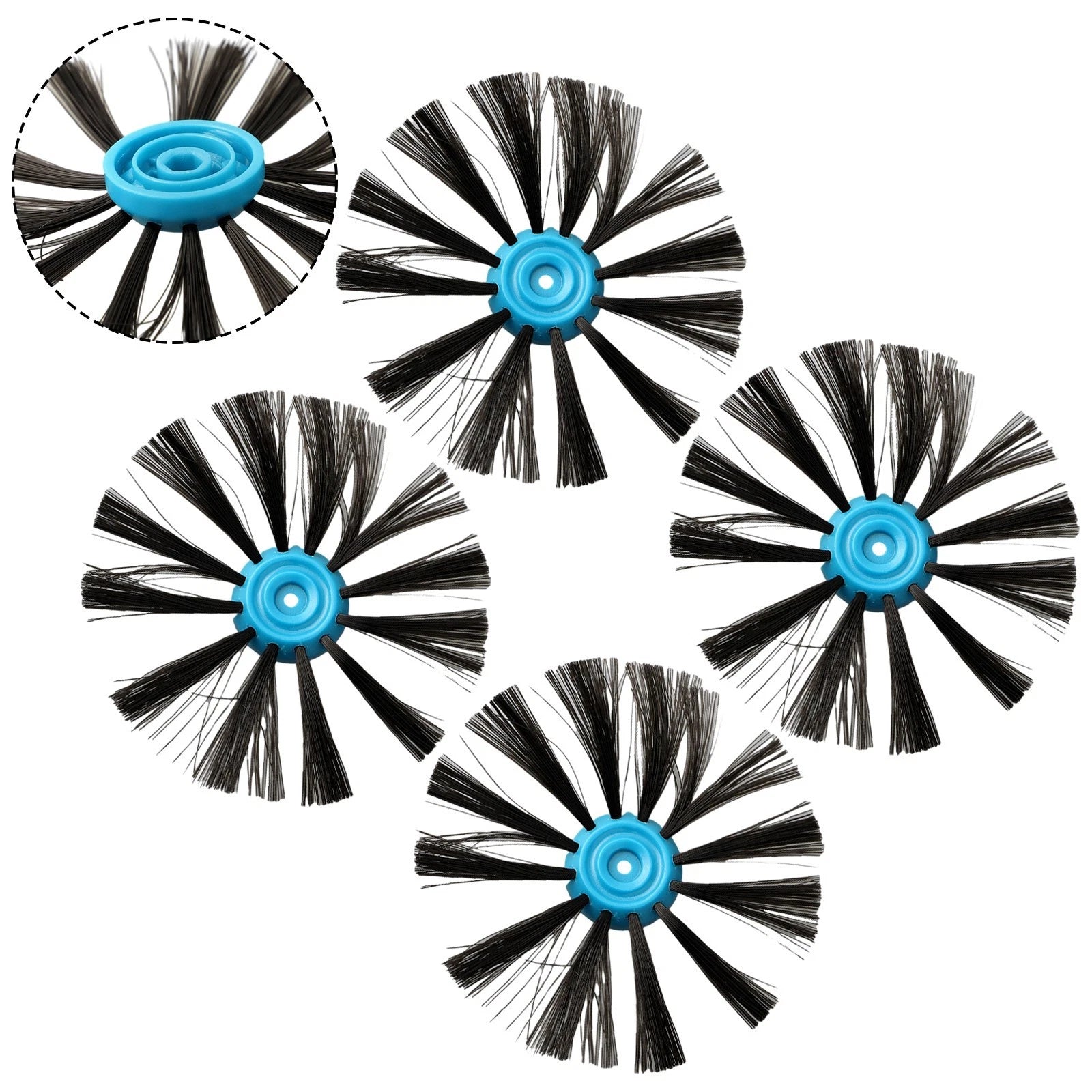 Set of 4 Side Brushes for Bissell SpinWave 3115 EV675 (Compatible)