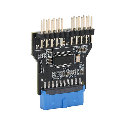 USB 3.0 19pin to Dual 9 Pin Adapter for Windows XP/Vista