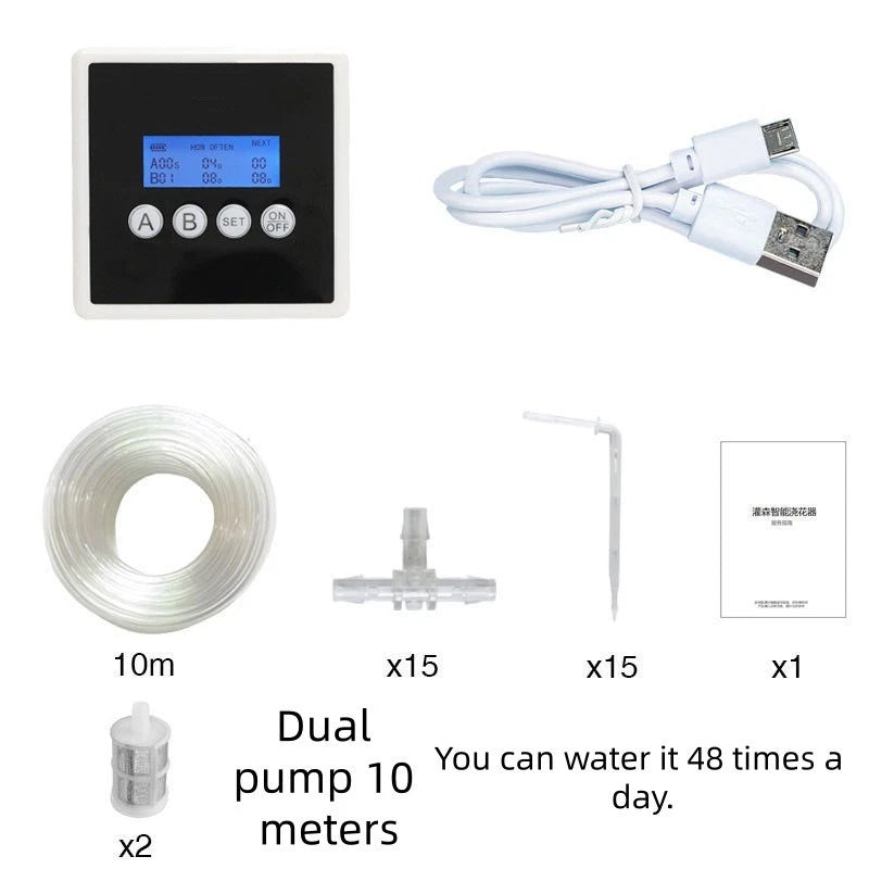 Dual Pump Automatic Watering System for Indoor Irrigation