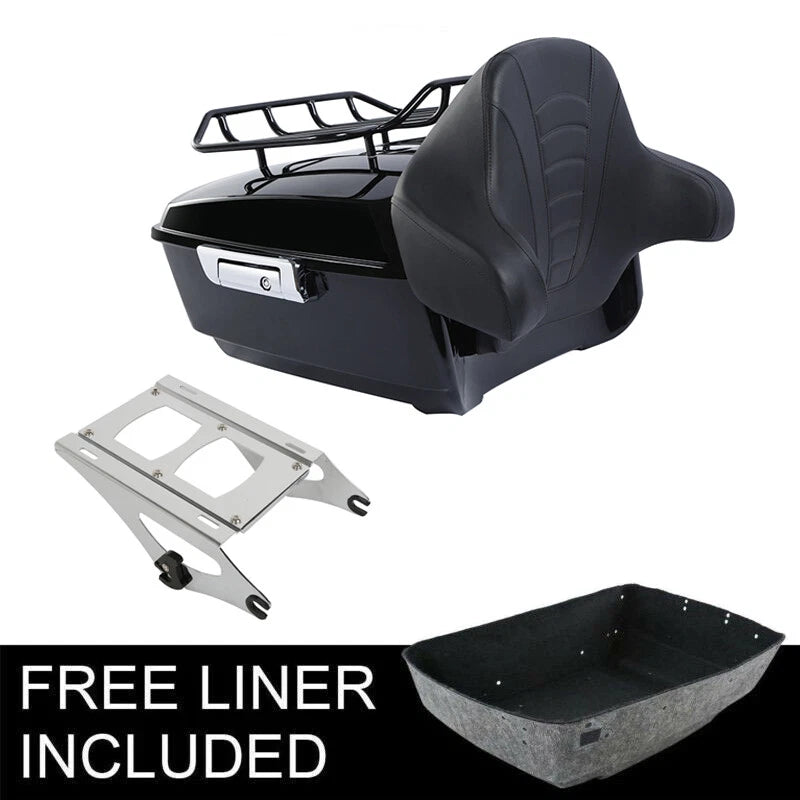 Trunk Backrest Pad Mount Rack for Harley Electra Street Glide (2014–2026)