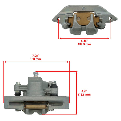 Front Left Brake Caliper Replacement for Honda Foreman Rubicon TRX500FPA (2009–2014)