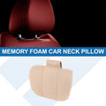 Memory Foam Neck Pillow for Universal Car Seats - Beige (1 Pc)