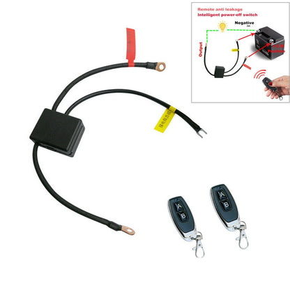 Wireless Remote 12V Motorcycle Battery Disconnect Cut Off Isolator Switch