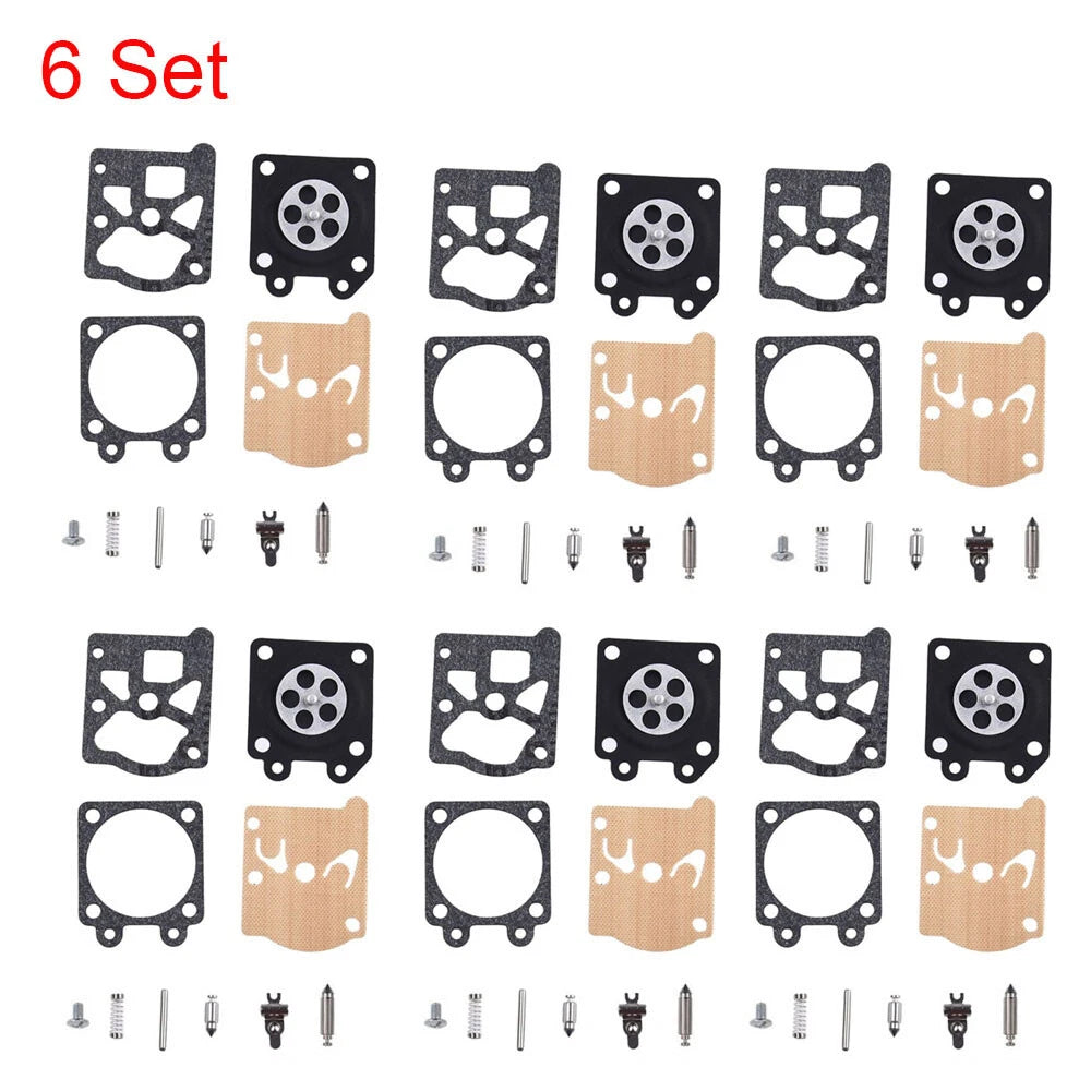 Set of 6 Carburetor Repair Kits for Stihl 024 025 026, Echo, Husqvarna (WALBRO K11-WAT)