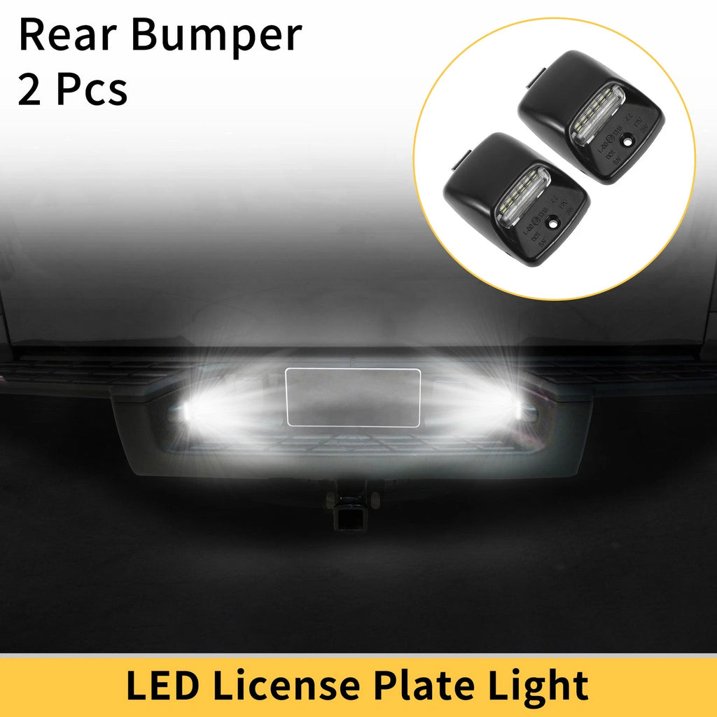 2PCS License Plate Light for Toyota Tundra (2000–2013) Clear Lens