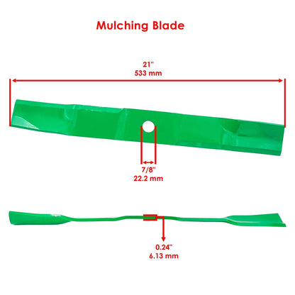 Spindles and Blades Replacement for John Deere Z997R 60 in (2017–2018)