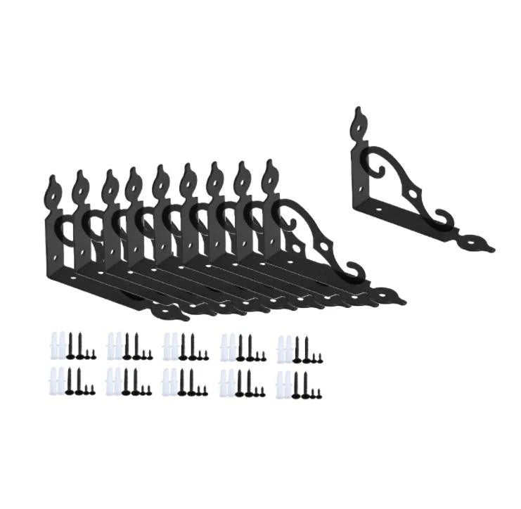 Pre Drilled Wall Shelf Bracket for Easy Installation (90 Degree Angle)