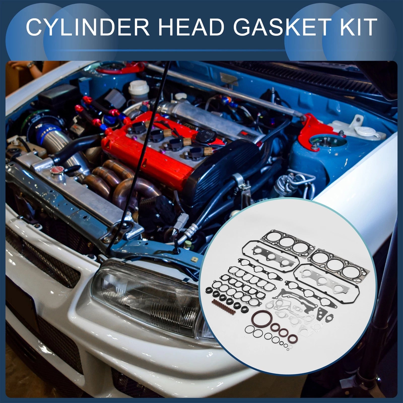 Cylinder Head Gasket Kit Replacement for Mitsubishi 6G75 6G75 (V77W) (2000–2005)