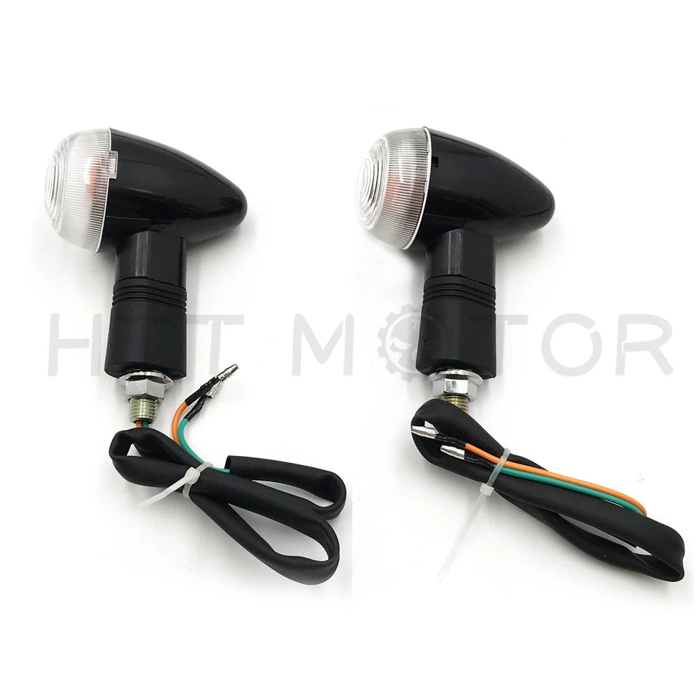 Bullet Turn Signals for Universal Motorcycles (Amber)