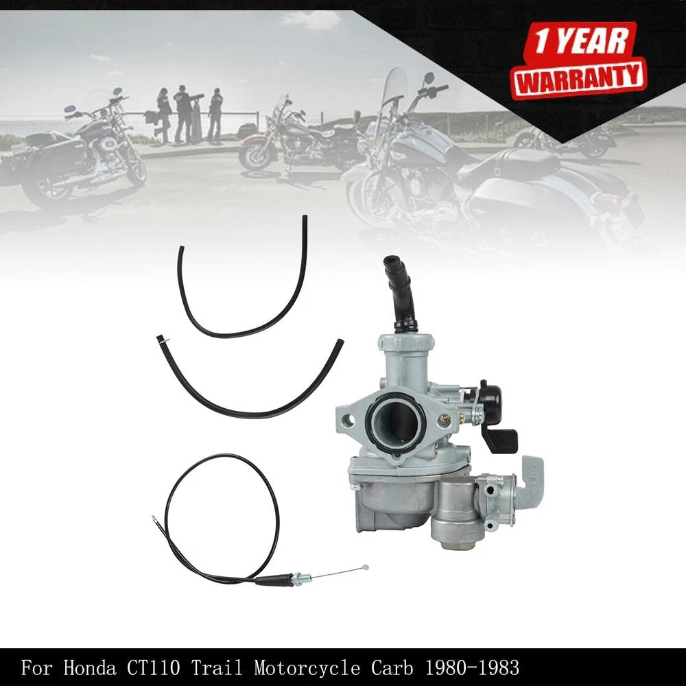 Carburetor & Throttle Cable for Honda Trail CT110 (1980–1986)