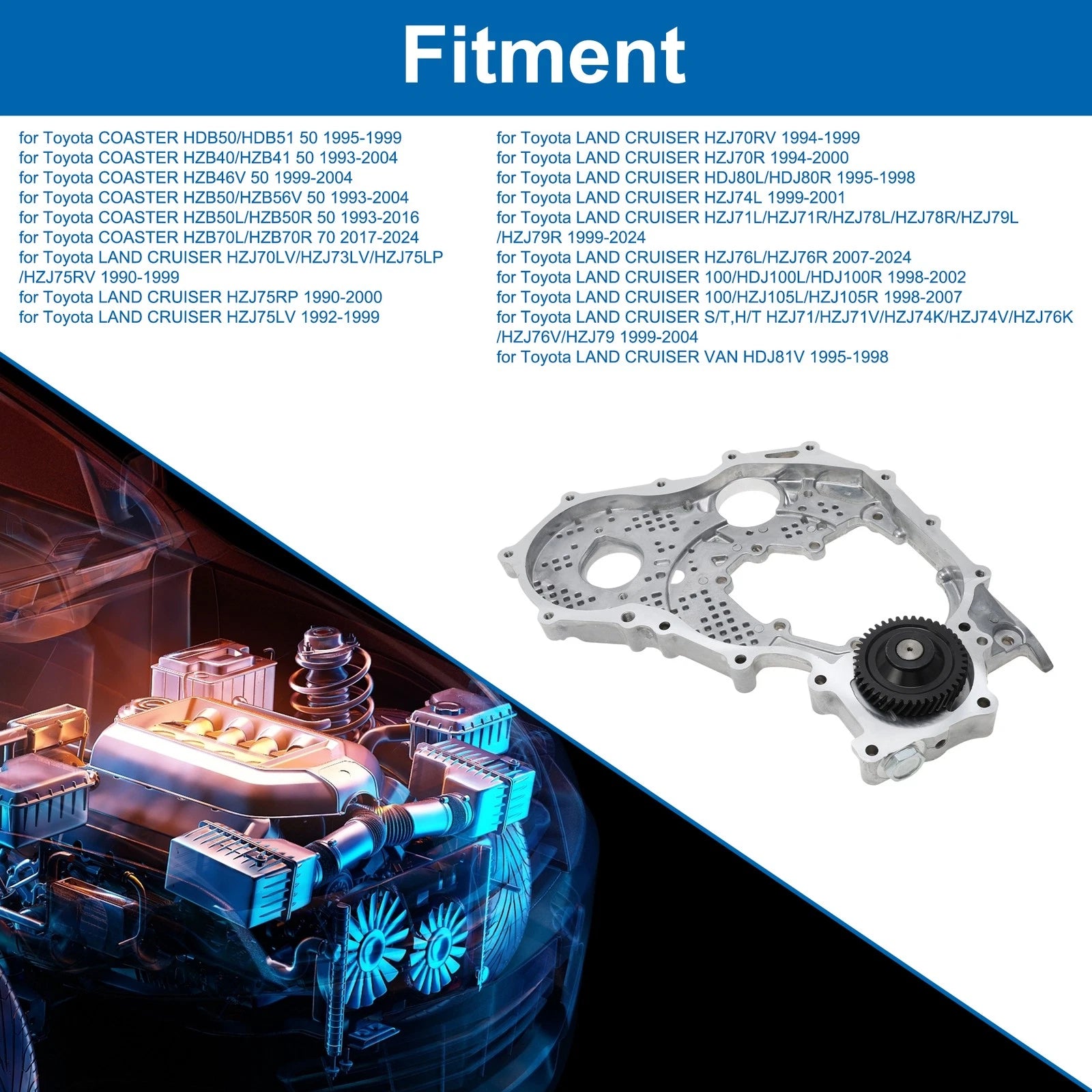 Engine Oil Pump Replacement for Toyota Coaster HDB50 HDB51 (1995–1999)