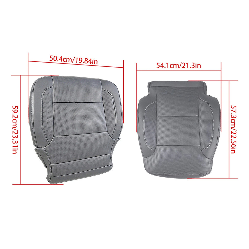 Front Seat Cover & Driver Foam Cushion for Chevy GMC (2014–2019)
