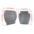 Front Seat Cover & Driver Foam Cushion for Chevy GMC (2014–2019)