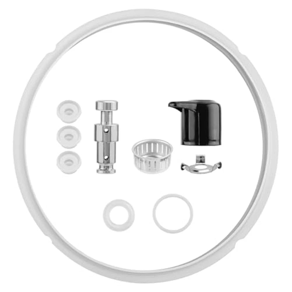 Steam Release Valve and Gasket Set for Pressure Cooker (10 Pieces)
