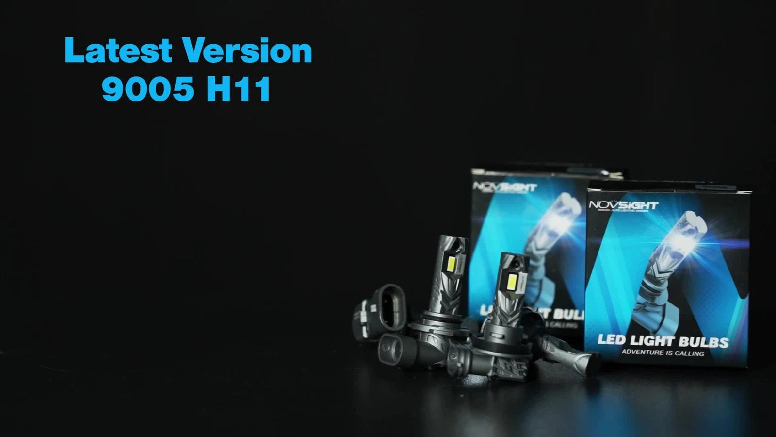 2X NOVSIGHT 9005 H11 LED Headlight Bulbs Conversion Kit for