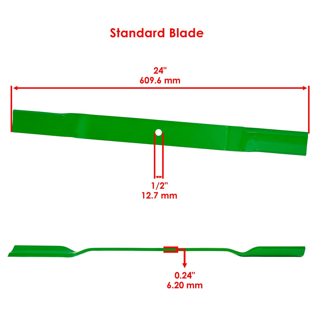 Deck Blades Standard 72 Inch Set for King Kutter 6 ft Finish Mowers
