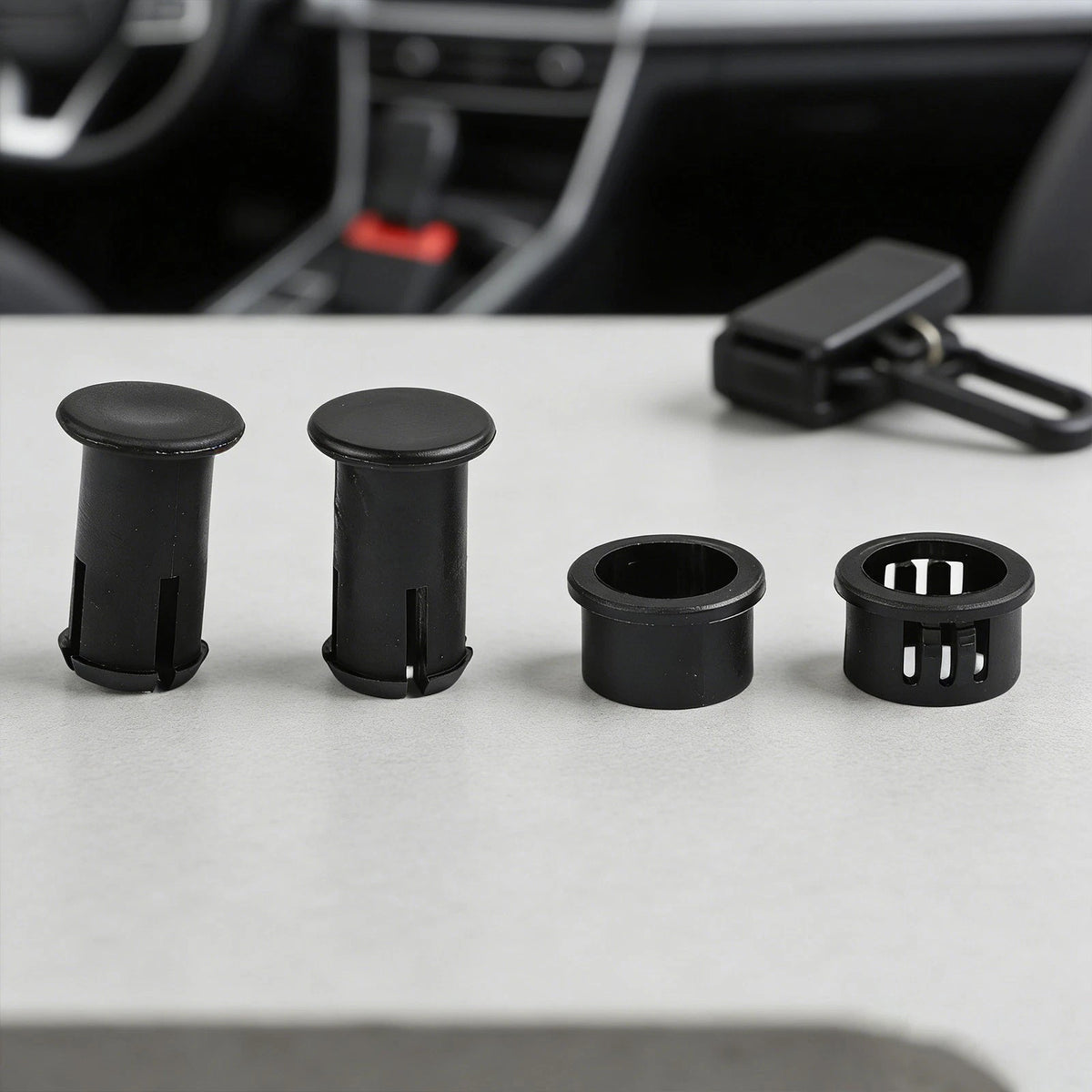 Rear Door Check Strap Release Button with Trim for Ford For Transit Models 2set