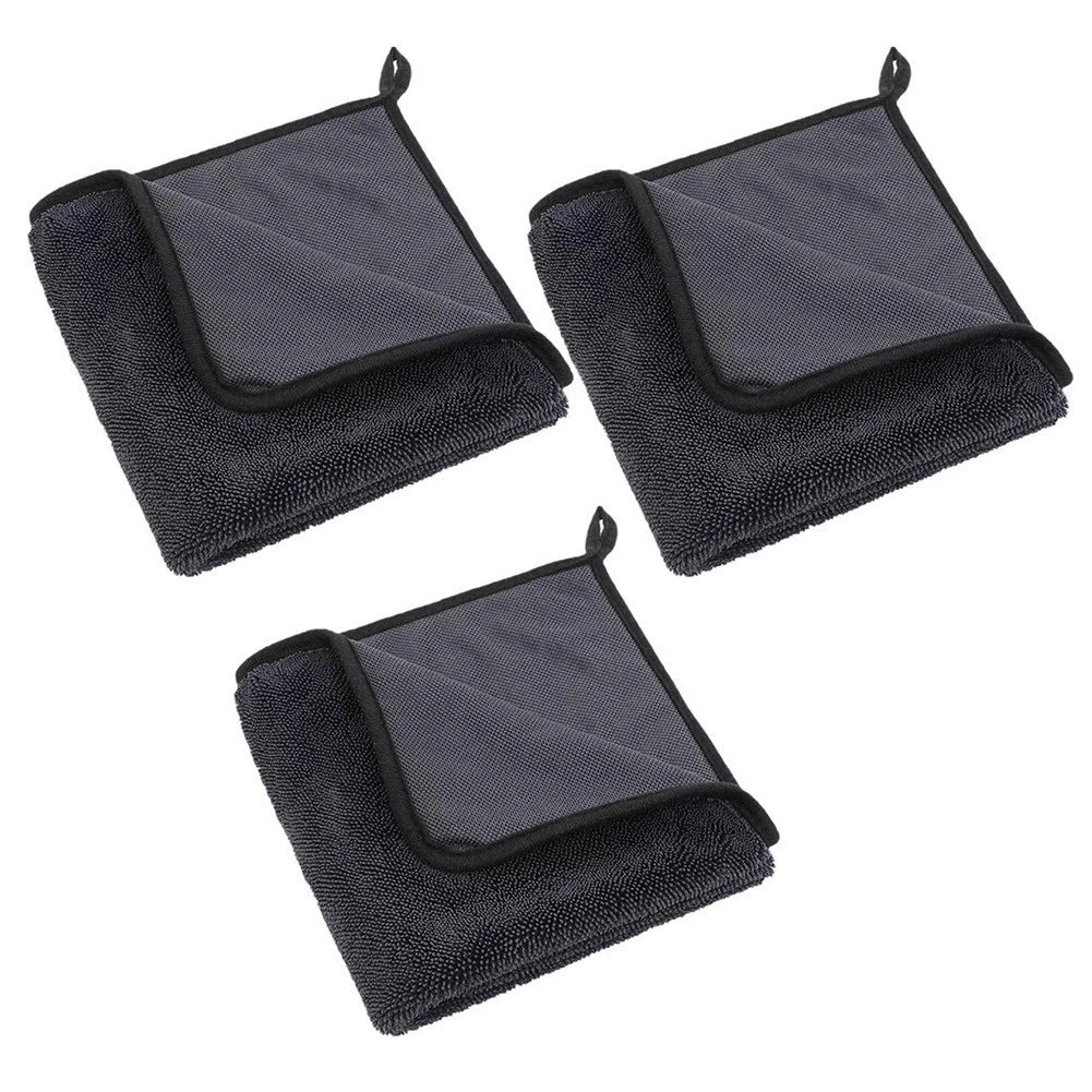 3PC Microfiber Towels 40x60cm for Car Washing and Home Use