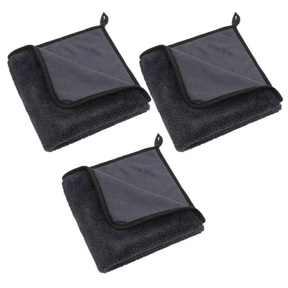 3PC Microfiber Towels 40x60cm for Car Washing and Home Use