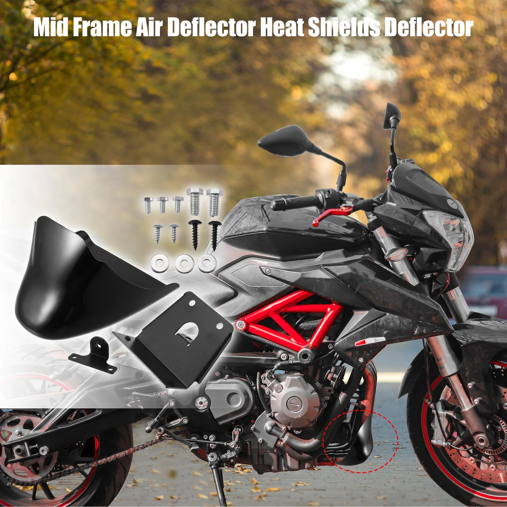 Motorcycle Lower Spoiler Chin Fairing Set for Harley Davidson (Black) (2005–2015)
