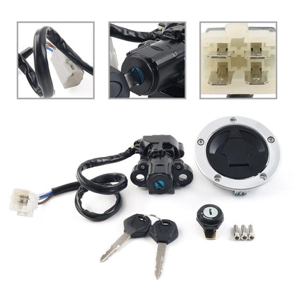 Fuel Gas Cap Ignition Switch Seat Lock Set for Kawasaki Vulcan S 650 (2014–2022)