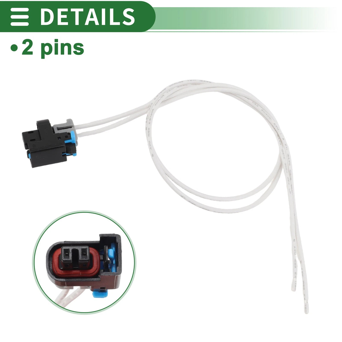 Set of 1 Fuel Injector Connector Pigtail for Buick LeSabre (2001–2005)