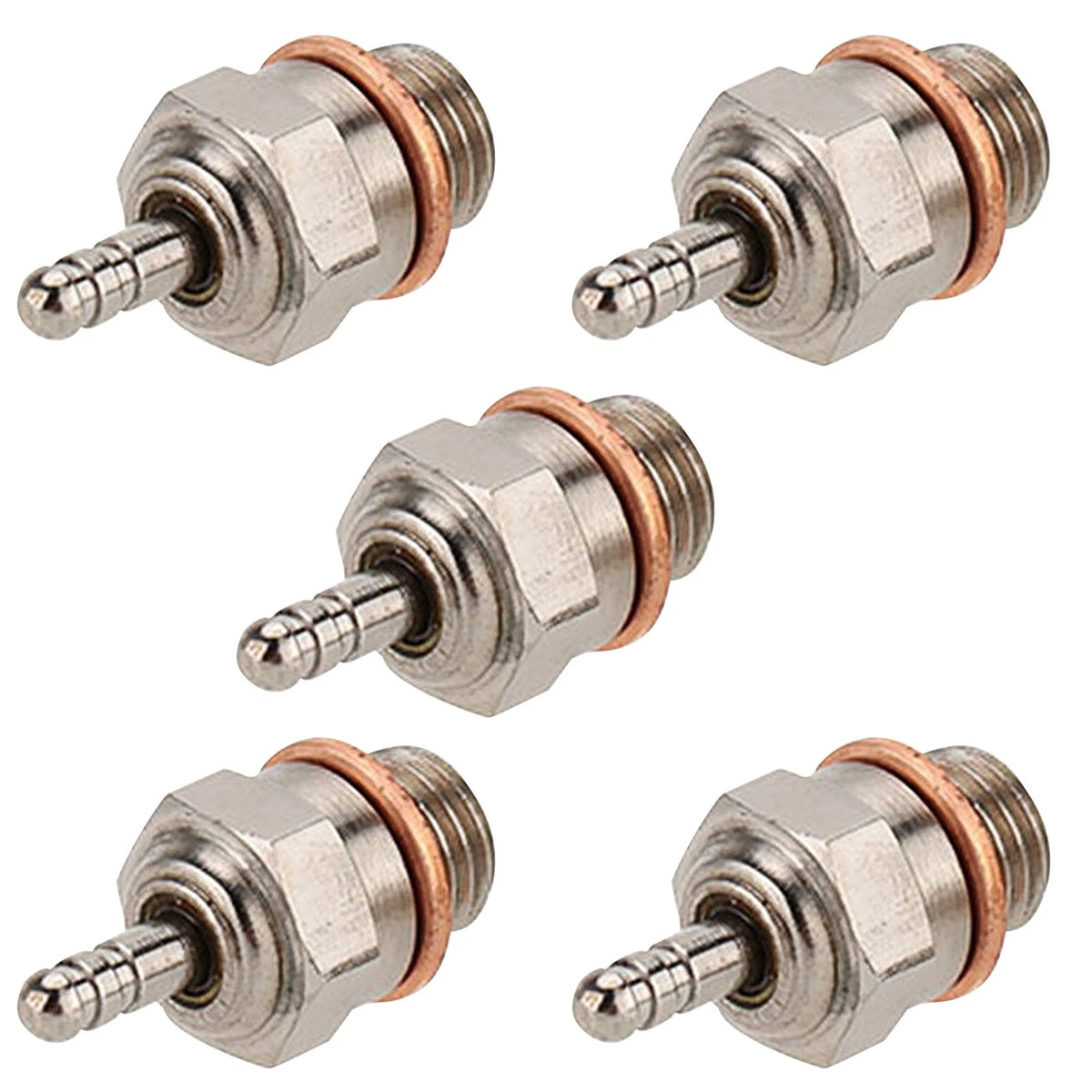5-Pack Glow Plugs #4 for Redcat Himoto HSP Nitro RC Car (1/10)