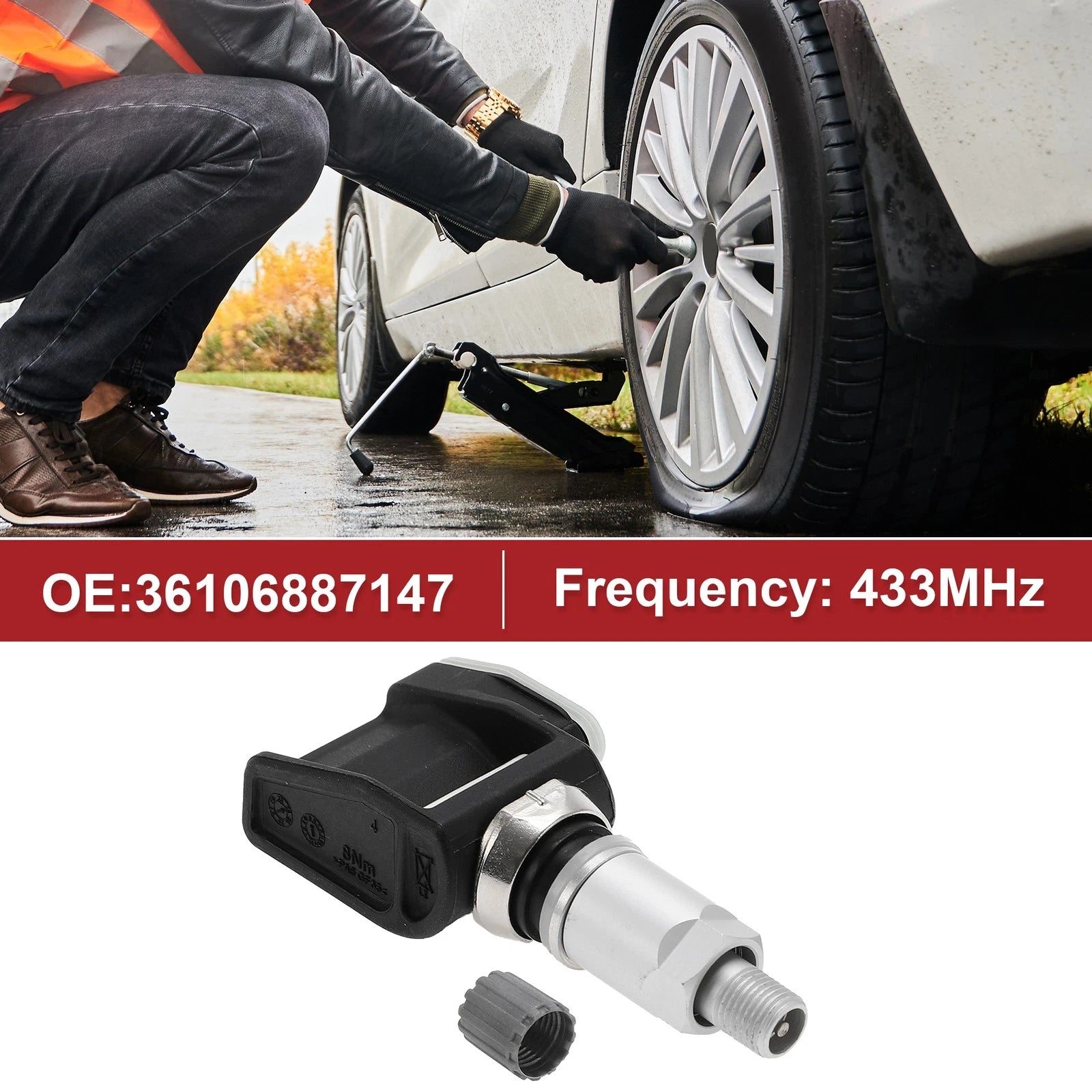 Tire Pressure Sensor Replacement for BMW 750i (2015–2019) 433 MHz