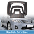 Front Row Headlight Trim Bezel Set ABS for Toyota Corolla (2022–2024)
