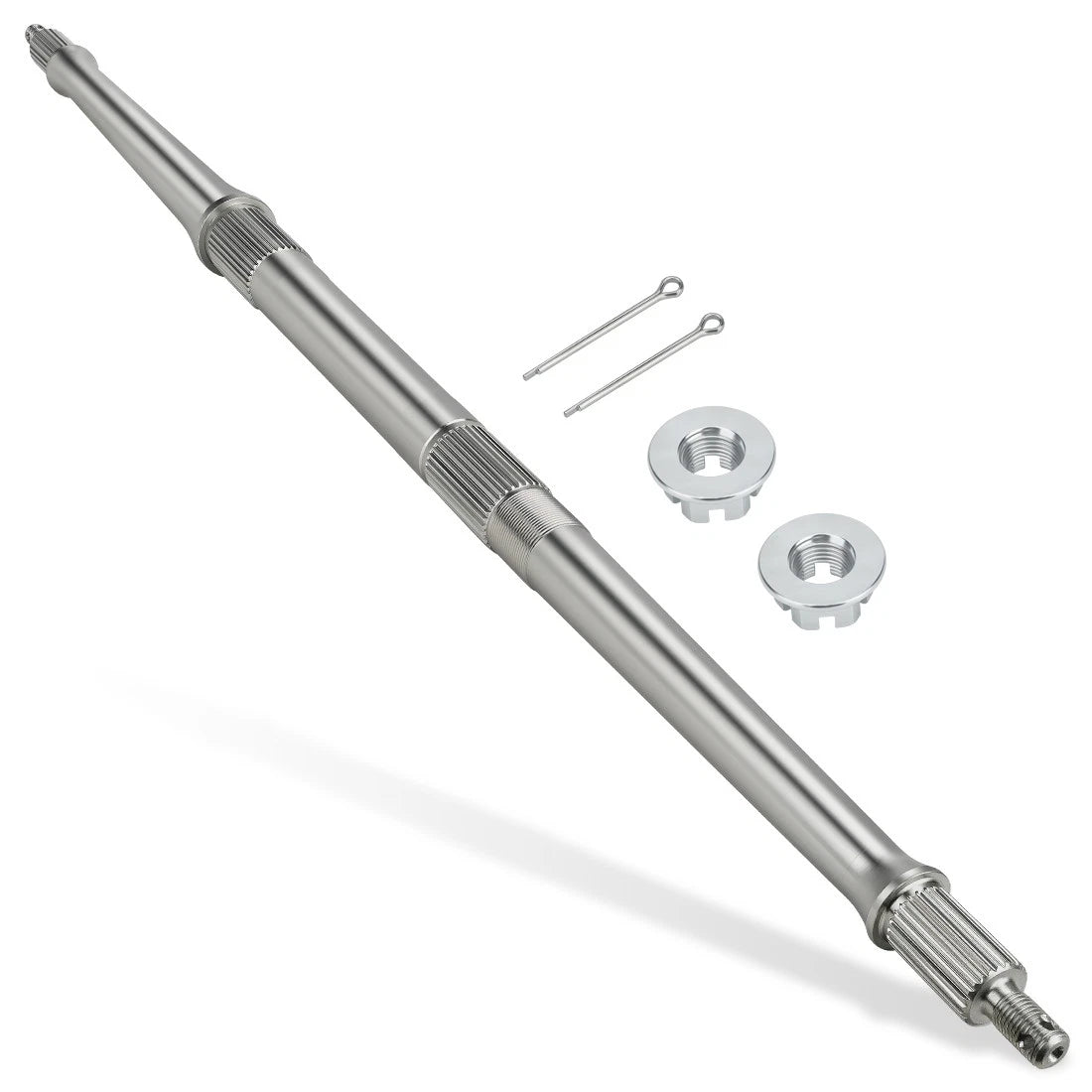 Rear Wheel Axle Shaft w/ Nuts Pin Kit for Yamaha (38W-25381-10-00, 38W-25381-02-00)