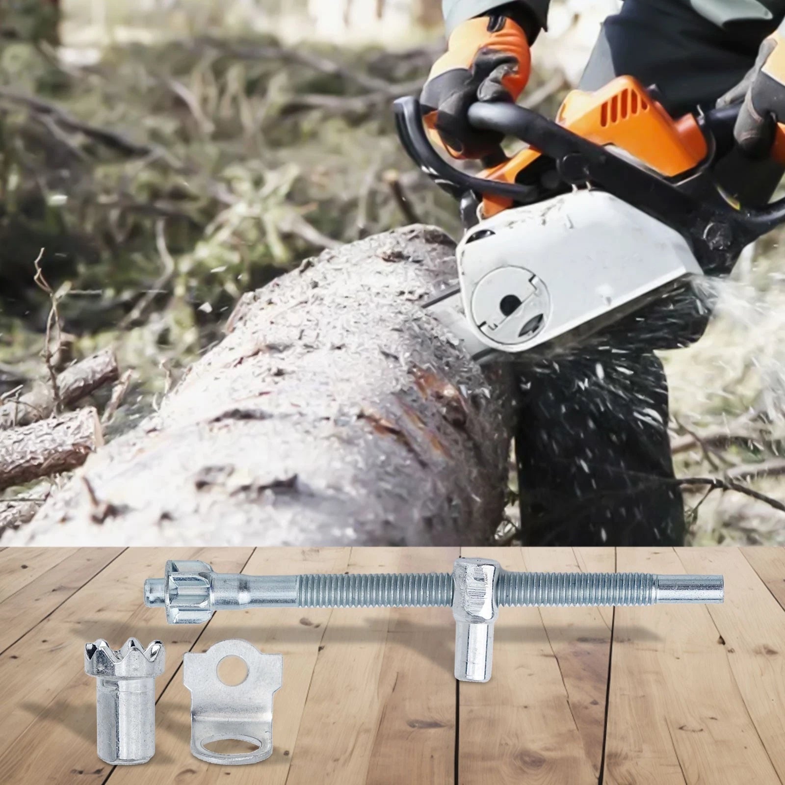 Efficient Saw Tension Adjuster Screw Nut Kit for Chainsaw (78x49mm)